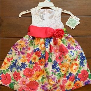 Bonnie Jean floral dress size 5